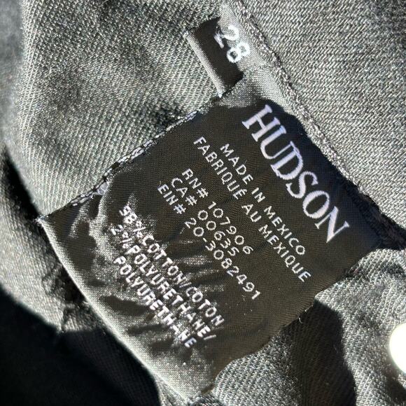 Hudson Zoeey High Rise Ankle Straight Leg Black Jeans - Picture 6 of 6